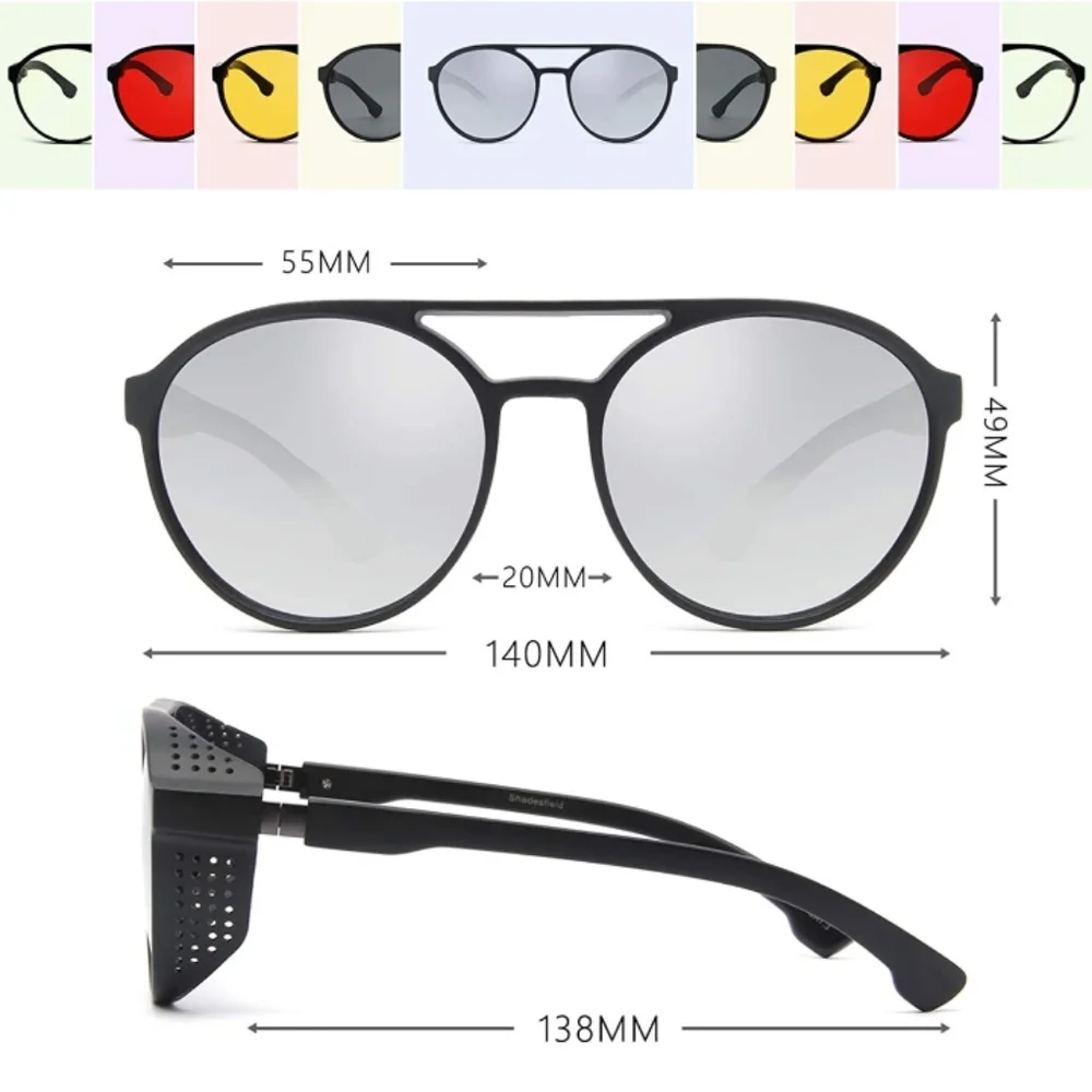 100% UV400 Steampunk Sunglasses